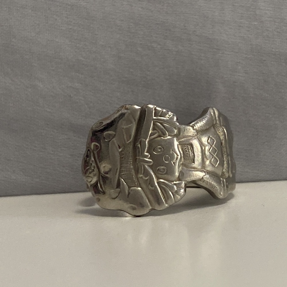 Sterling silver spoon ring